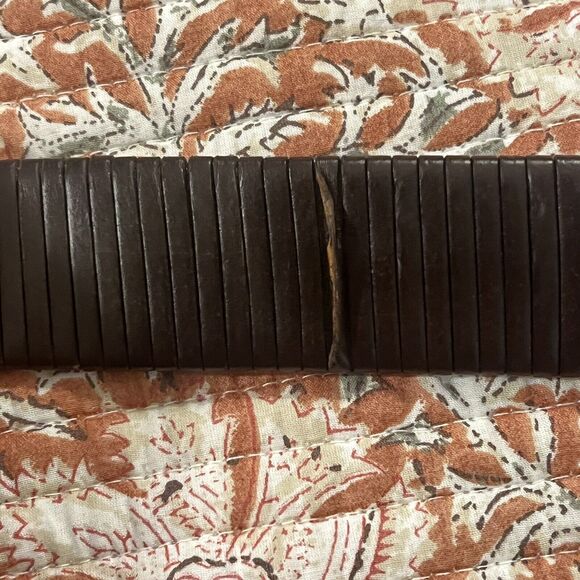 Tommy Bahama Braided Belt Mens Size 48 Brown Leather Inter-Woven Western Beach - Picture 6 of 8